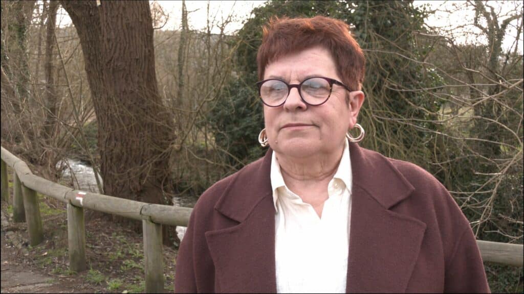 Claire Bladt en campagne à Cocheren