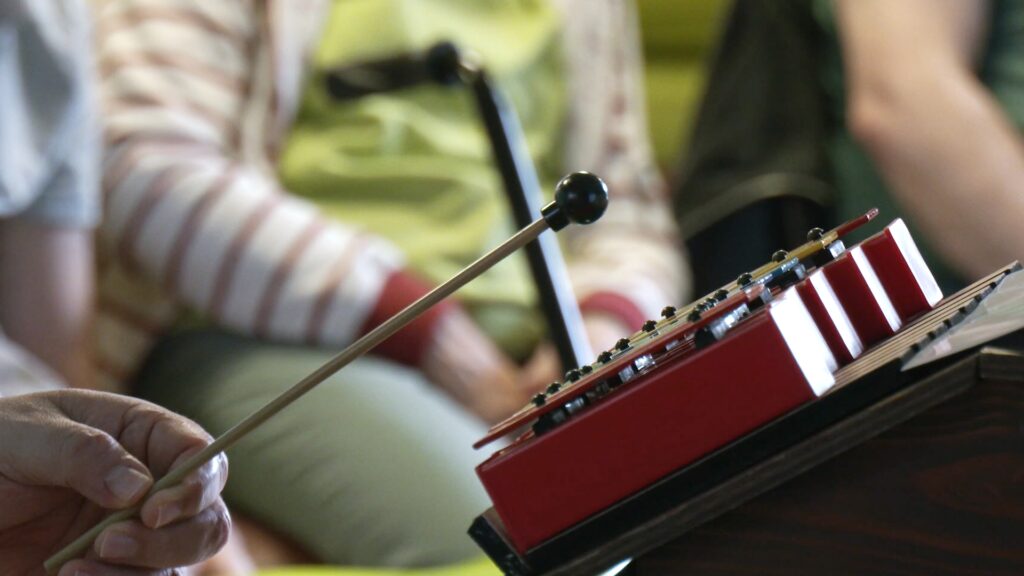 Atelier « Idées de langage musical » aux Floralies pour personnes en situation de handicap