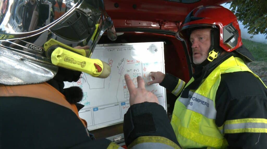 Immersion dans un exercice incendie des pompiers de Forbach